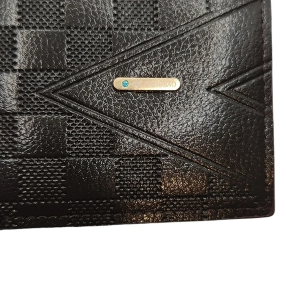 Mens Business Bifold Wallet Brown‎
